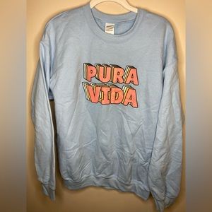 womens blue pura vida sweater!